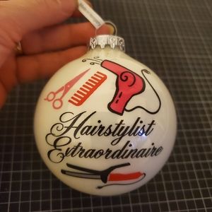 Christmas Hairstylist ornament "As Is" BNIB
